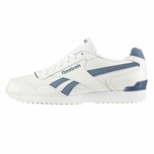 Adidasy Męskie Reebok Royal Glide Ripple Clip Białe/Niebieskie PL 38TXZFE